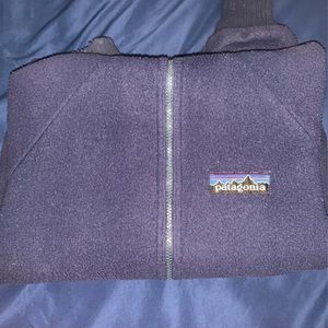 Blue Patagonia Fleece zip up. For both men and women. Size small.